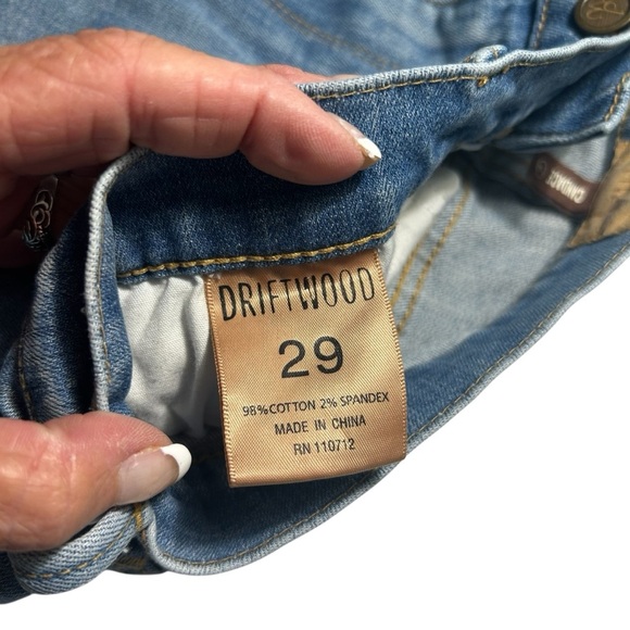 DRIFTWOOD Candace Cropped Raw Hem Jeans Sz 29 - Picture 10 of 13